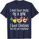 Funny Chicken Lover Graphic and Men Chicken Farmer T-Shirt - T-Shirt | Navy