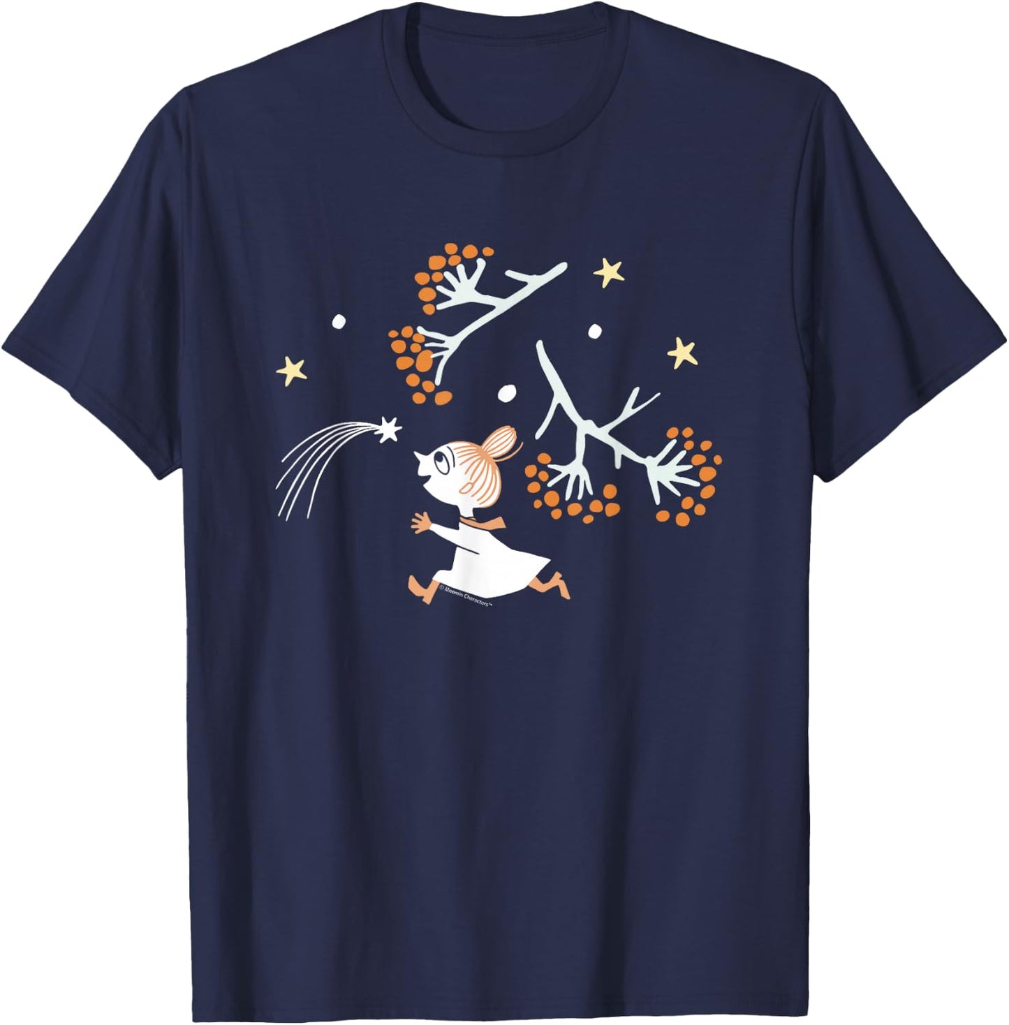 Mumin Little My Shooting Star Herbst Winter T-Shirt - T-Shirt | Navy