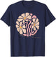 Flourish Like A Flower Retro Boho Christian Floral T-Shirt - T-Shirt | Navy