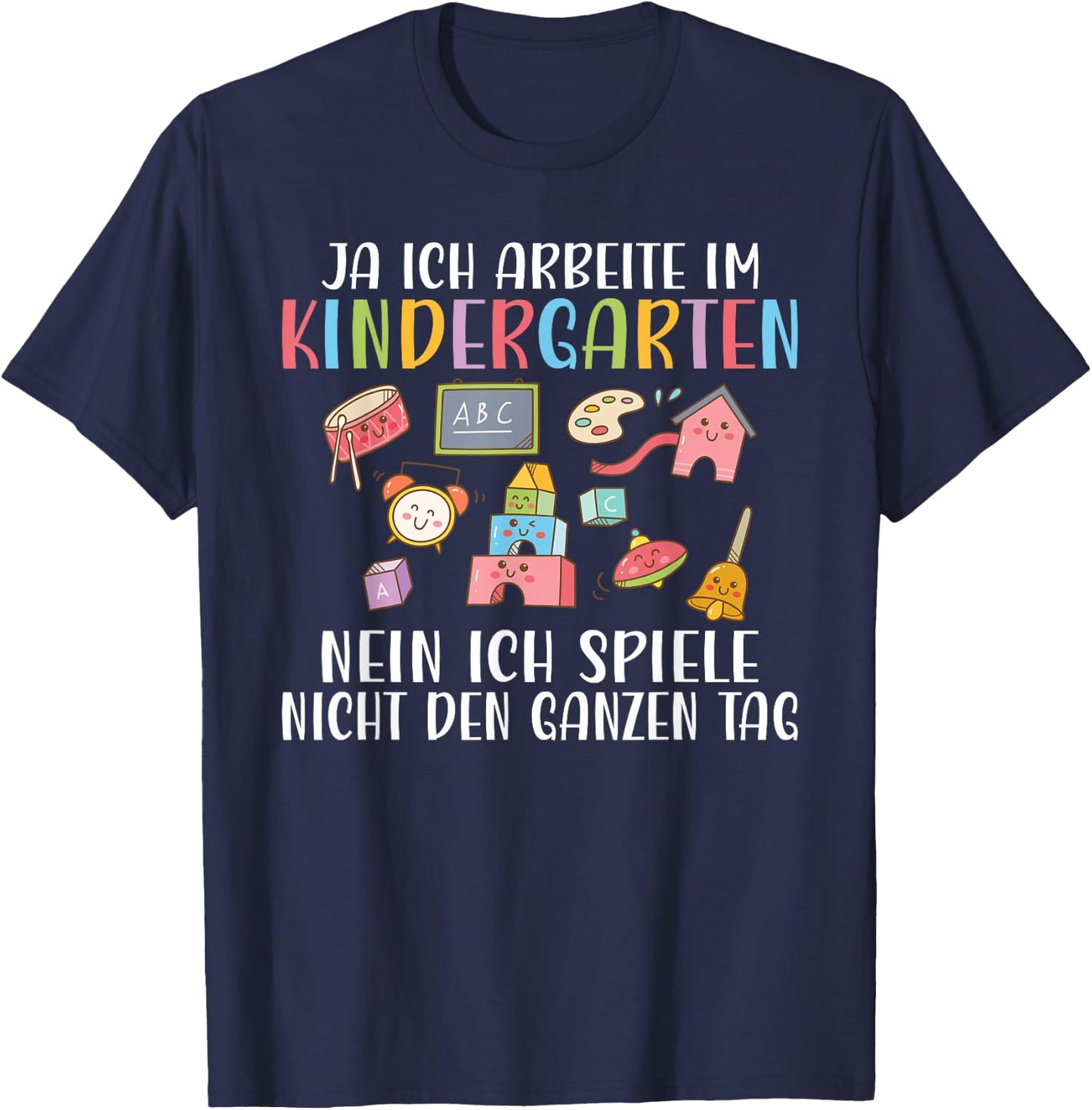 Educational , black T-Shirt - T-Shirt | Navy