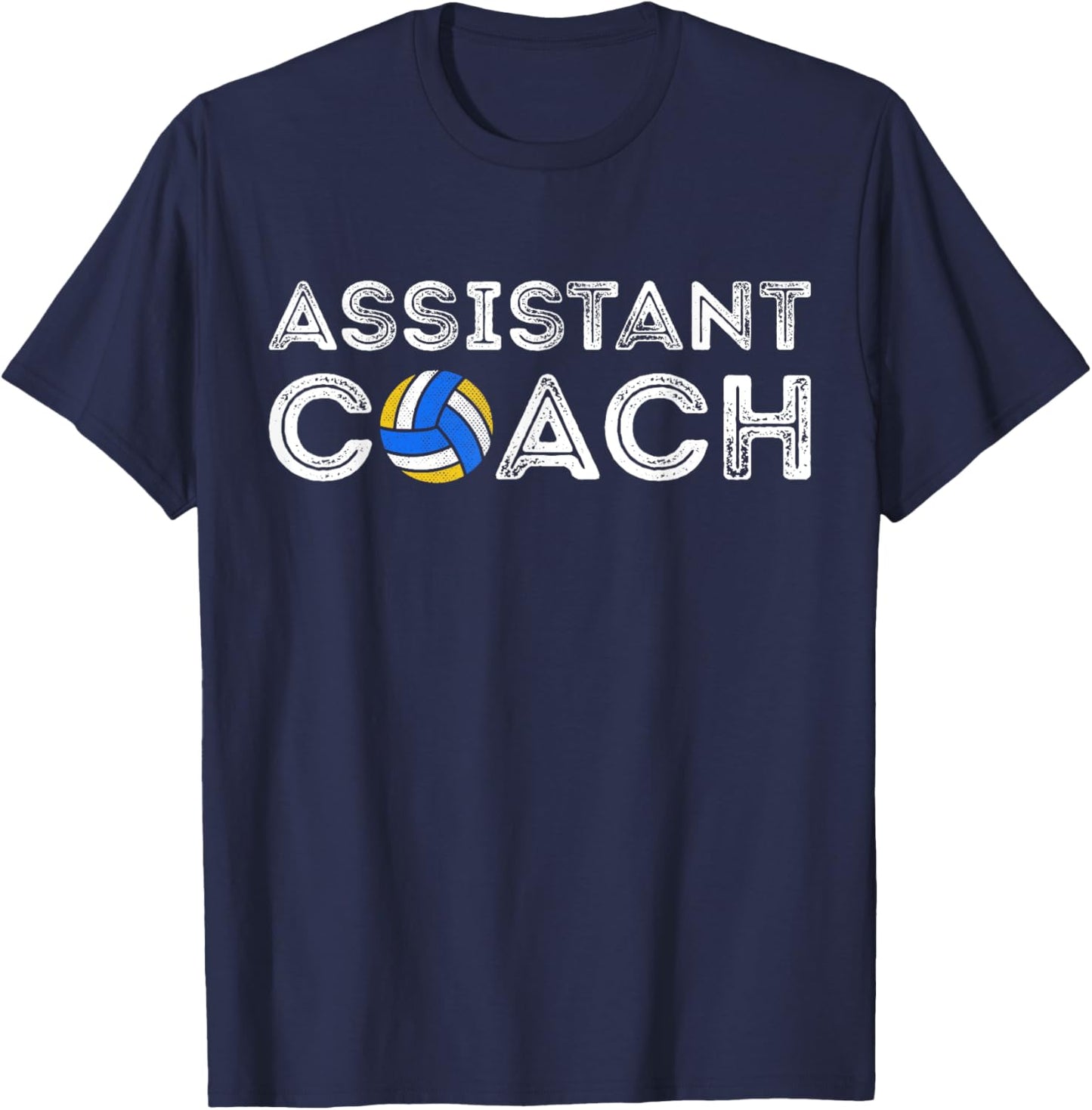 Volleyball Assistant Coach Appreciation Funny Coaching T-Shirt - T-Shirt | Navy