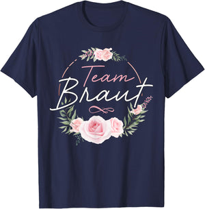Junggesellinnenabschied Frauen Shirt JGA Team Braut Polterer T-Shirt - T-Shirt | Navy