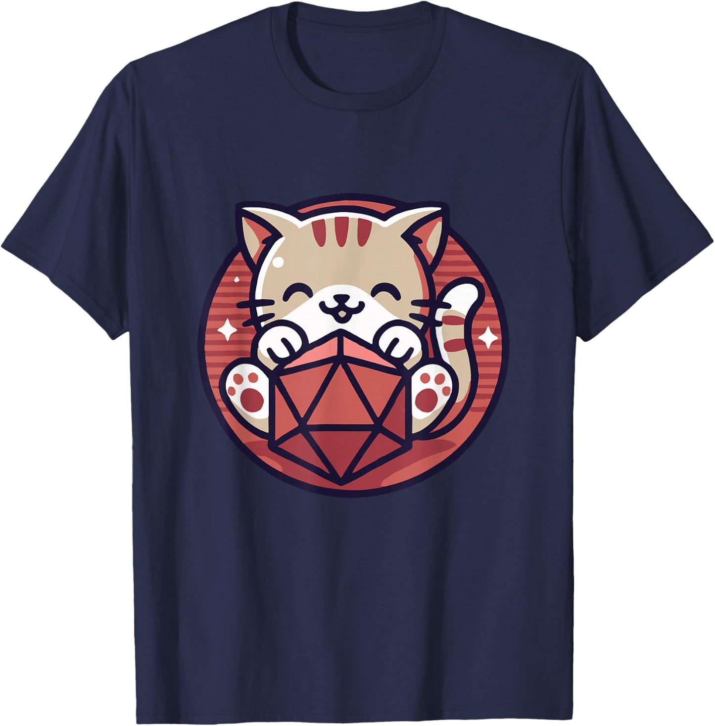 Chat With Dè RPG Humour Player Role Play , Black, S T-Shirt - T-Shirt | Navy