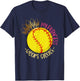 My Princess Wears Cleats Softball Player Parents Softball T-Shirt - T-Shirt | Navy