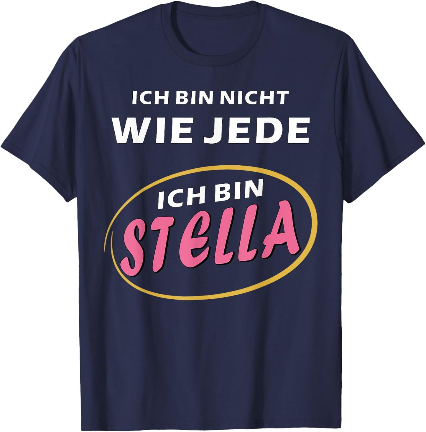Stella First Name Girls Women Gift Ideas for Stella , black T-Shirt - T-Shirt | Navy
