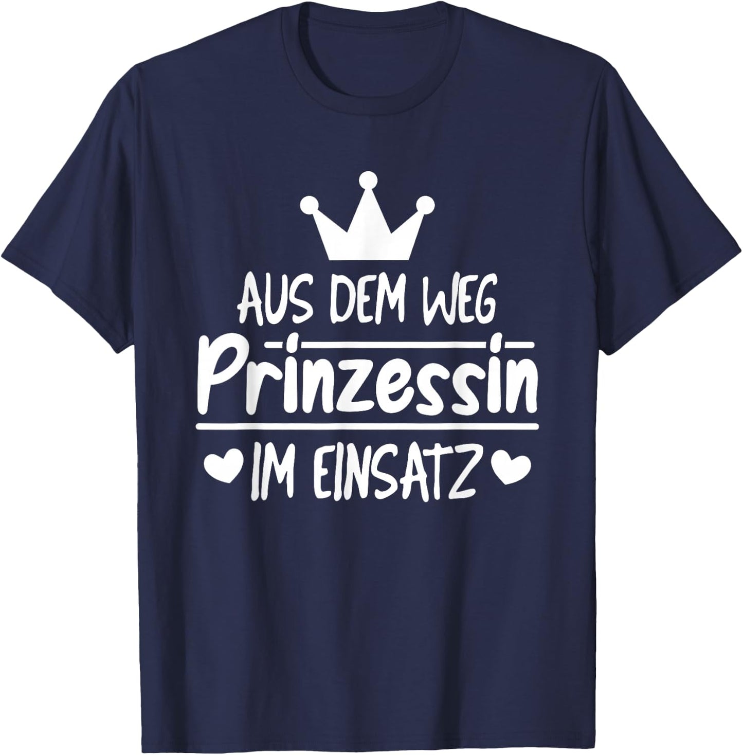 Funny Highheit Königlich Königdaughter - Adel Princess , black T-Shirt - T-Shirt | Navy