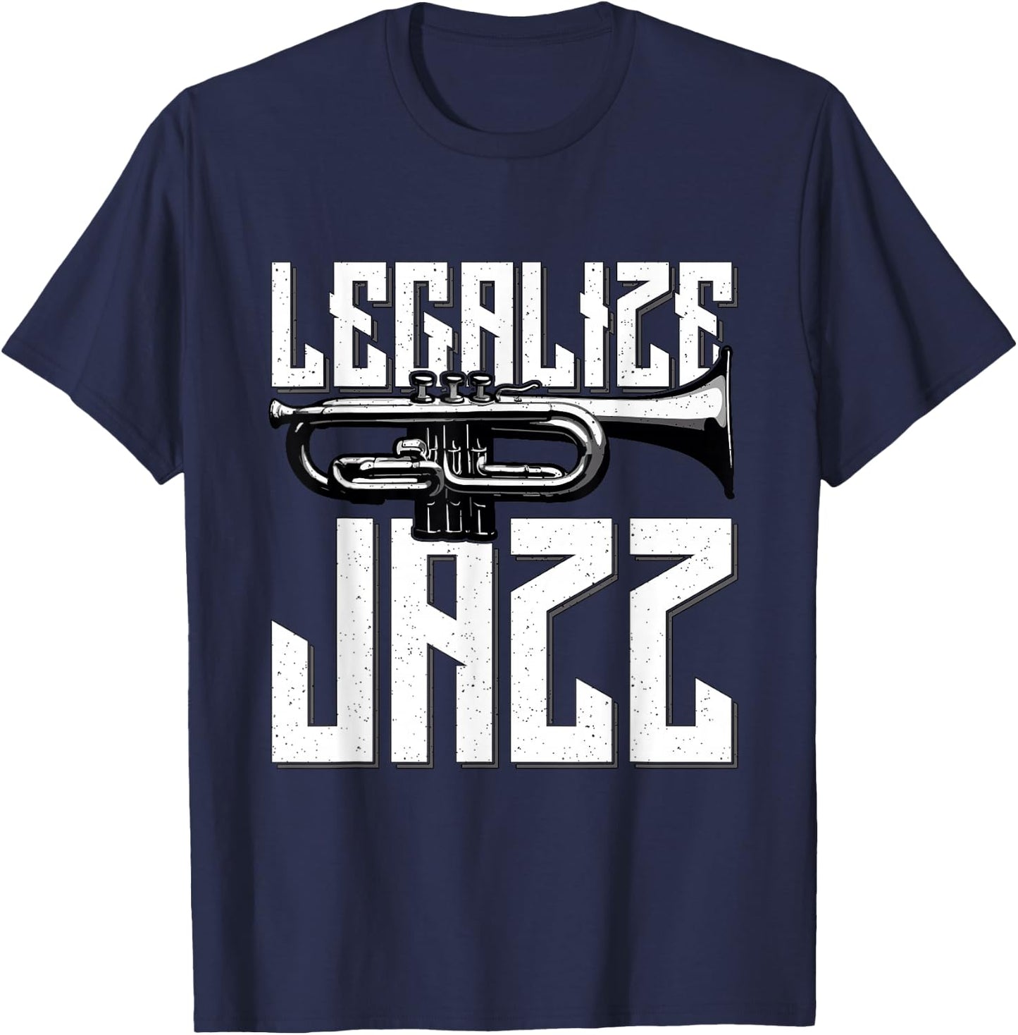 Legalize Jazz Style Saxophone Player Music Lover Jazz Music T-Shirt - T-Shirt | Navy