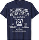 64. Geburtstag Schonend Behandeln 64 Das Gute Teil Ist 64 T-Shirt - T-Shirt | Navy