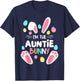 I'm The Auntie Bunny Matching Family Easter Party 2025 T-Shirt - T-Shirt | Navy