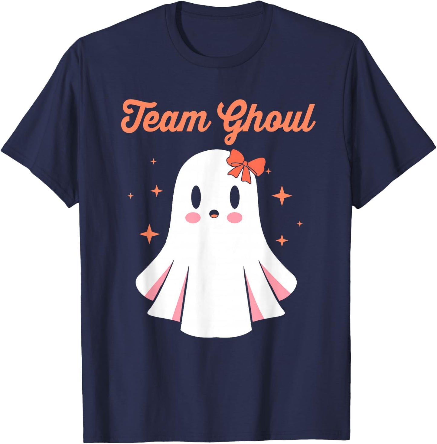 Baby Shower Team Girl Halloween Gender Reveal Team Ghoul T-Shirt - T-Shirt | Navy