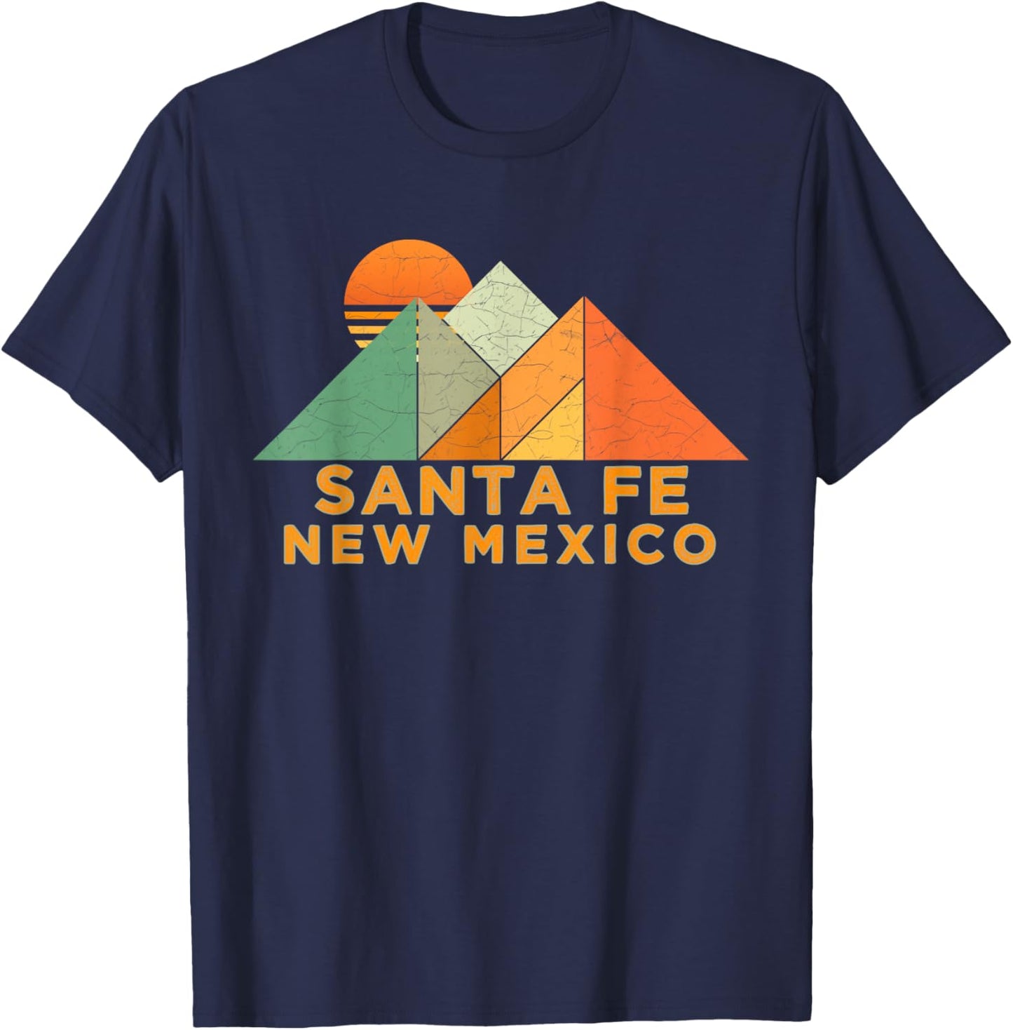 Retro Vintage Santa Fe Shirt T-Shirt - T-Shirt | Navy