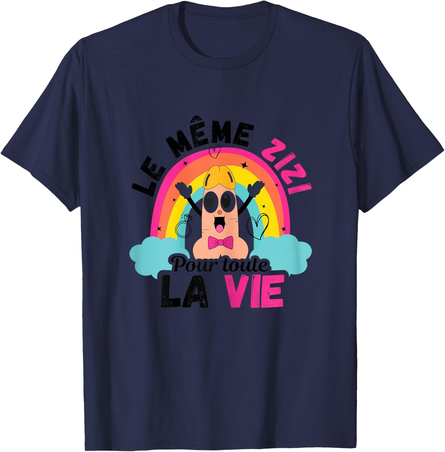 The same zizi for all life T shirt EVJF Funeral Life , white, Female X-Small T-Shirt - T-Shirt | Navy