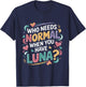 Luna Personalized Name Funny Cute Custom Luna Name T-Shirt - T-Shirt | Navy