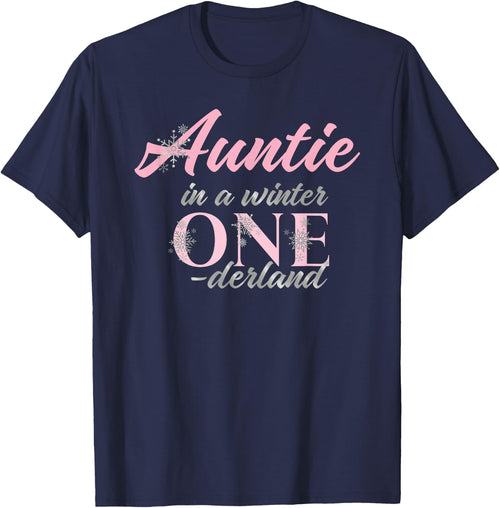 Auntie Of The Birthday for Girl Winter Onederland 1st