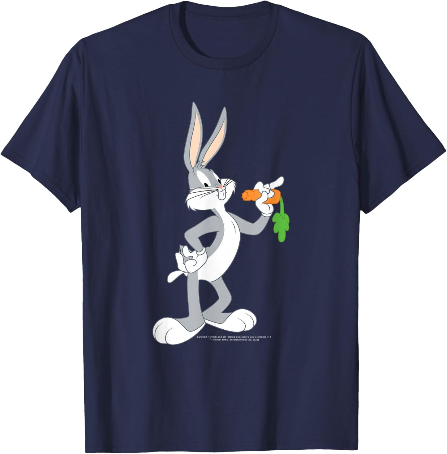 Looney Tunes Bugs Bunny isst eine Karotte T-Shirt - T-Shirt | Navy