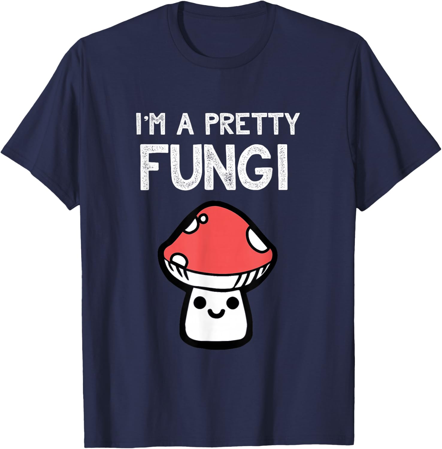 Funny Mushroom | Fungi Fun Guy Pun Gifts for Chefs T-Shirt - T-Shirt | Navy