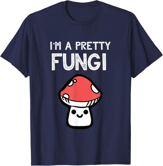 Funny Mushroom | Fungi Fun Guy Pun Gifts for Chefs T-Shirt - T-Shirt | Navy