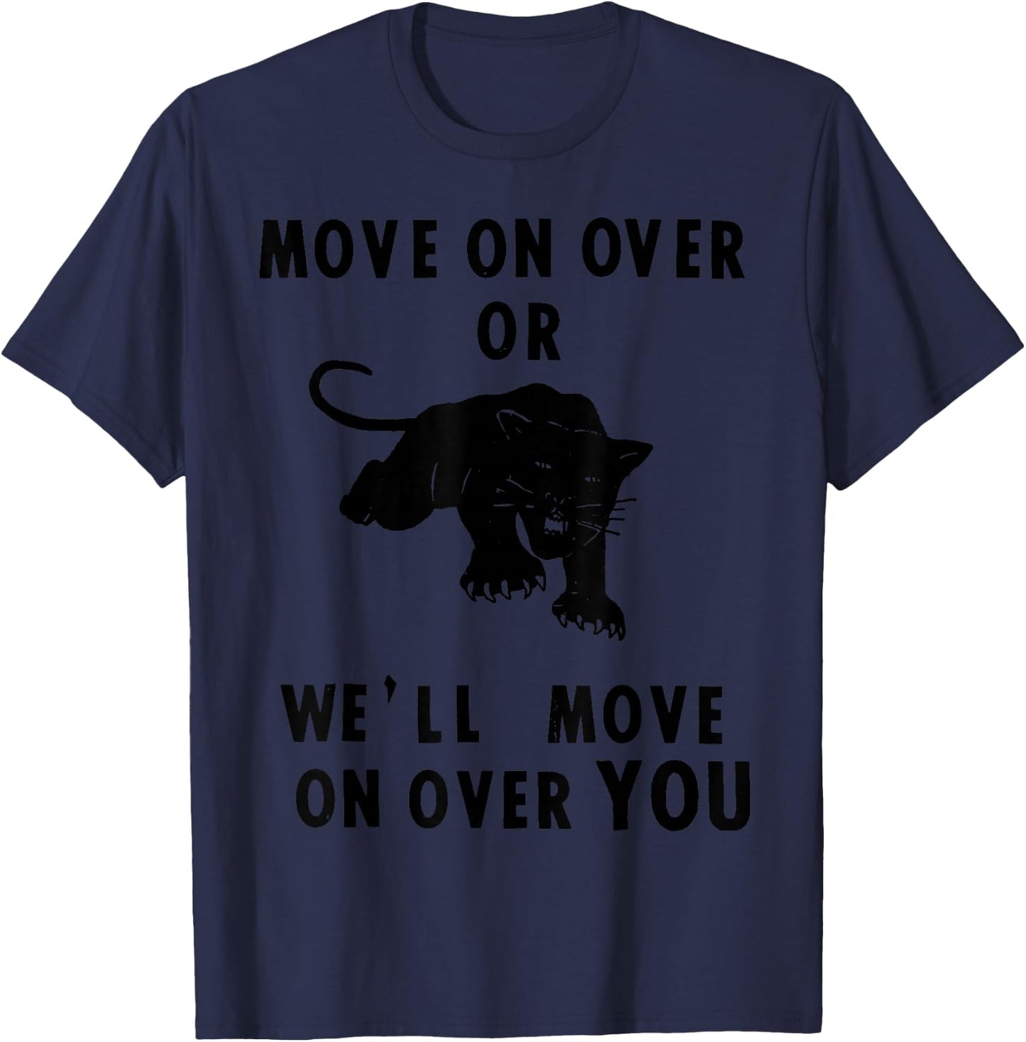 Vintage Black History BPP Self Defense Black Panthers Party T-Shirt - T-Shirt | Navy