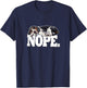 Funny Napping NOPE Bluetick Coonhound Lover T-Shirt - T-Shirt | Navy