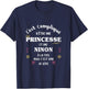 Women's Princess Humour Gift Personalized Name Ninon T-Shirt - T-Shirt | Navy
