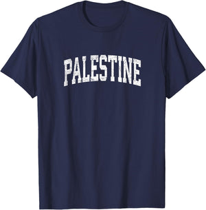 Palestine Texas TX Vintage Athletic Sports Design T-Shirt - T-Shirt | Navy