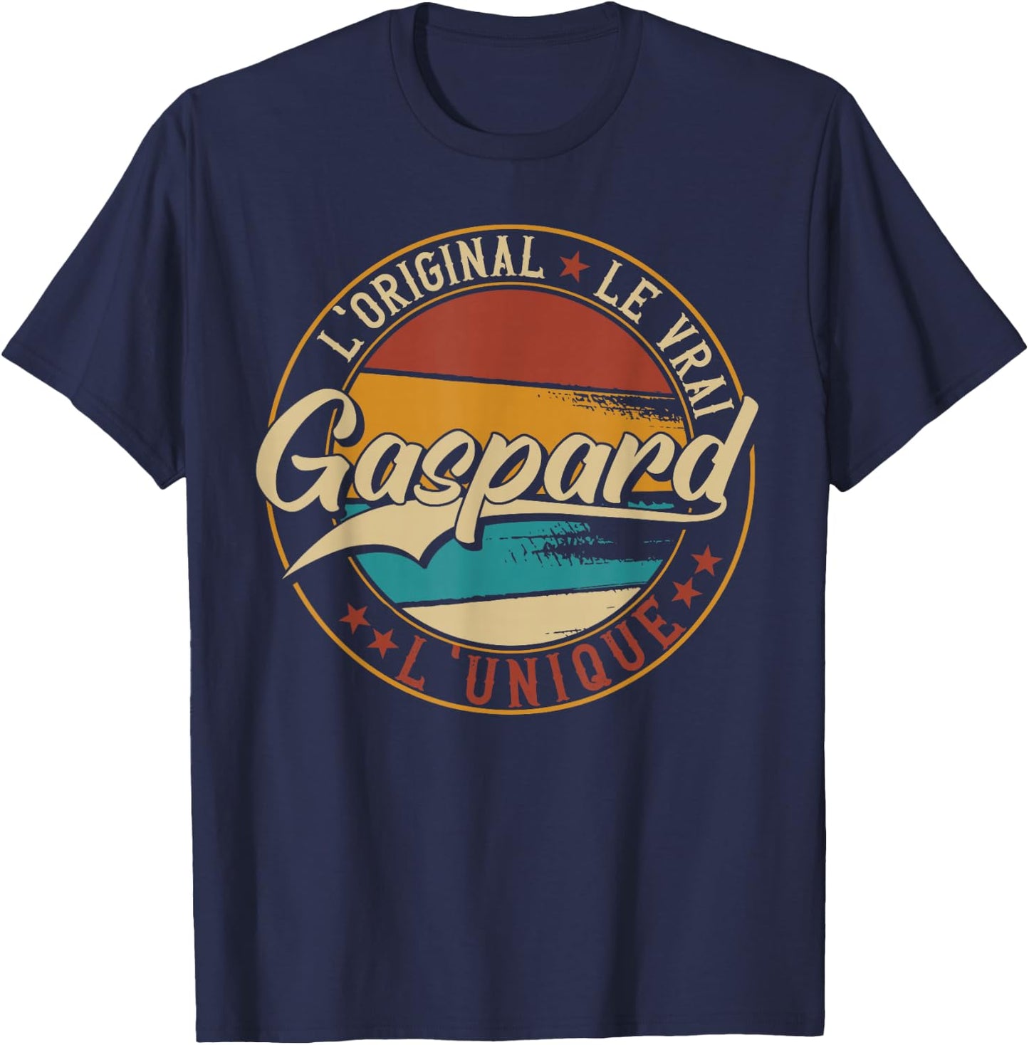 Gaspard The Original Le Vrai L'Unique Men & Boys , Black T-Shirt - T-Shirt | Navy