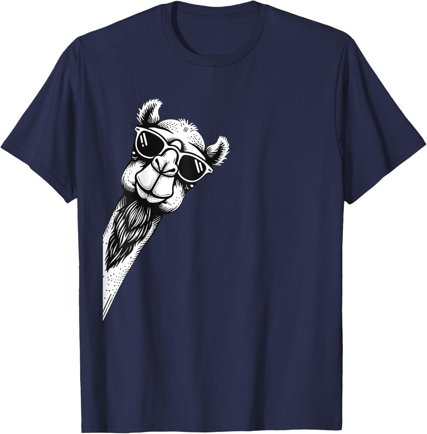 Funny Camel Wearing Sunglasses for Camel Lovers T-Shirt - T-Shirt | Navy