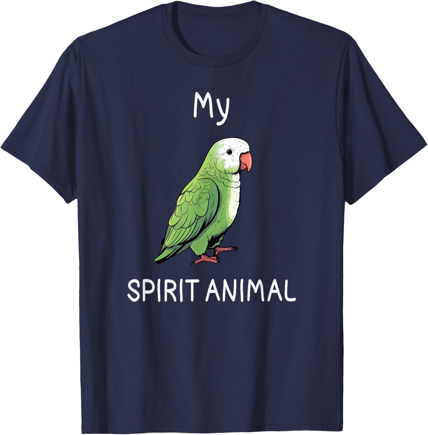 Quaker Shirt Funny Spirit Animal Quaker Parrot Lover T-Shirt - T-Shirt | Navy