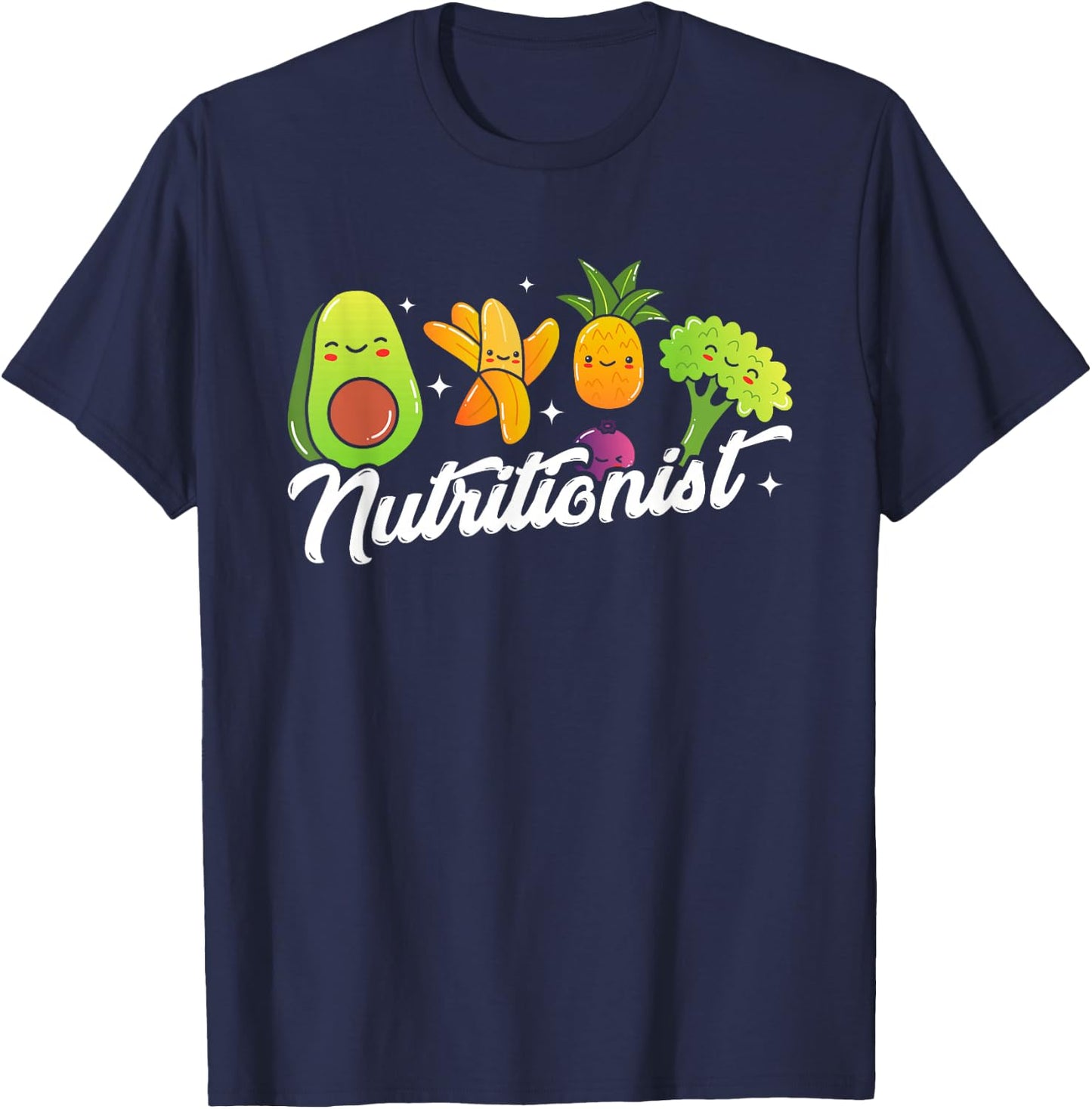 Nutritionist | Dietician Vegetables | Nutrition Dietitian T-Shirt - T-Shirt | Navy