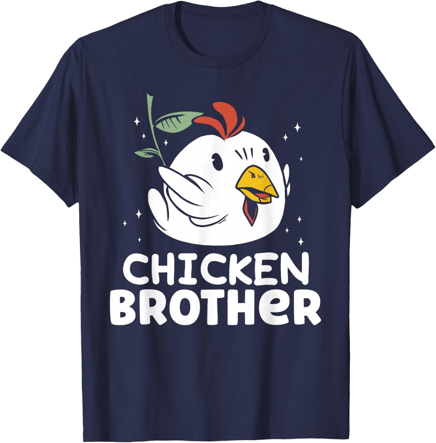 Chicken Brother Chickens Rooster Keeper Poultry Chicken T-Shirt - T-Shirt | Navy