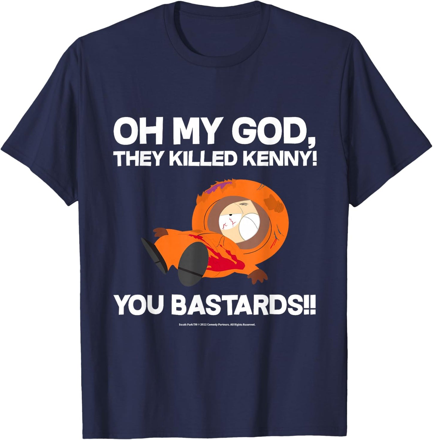 South Park Oh mein Gott, sie haben Kenny getötet! T-Shirt - T-Shirt | Navy