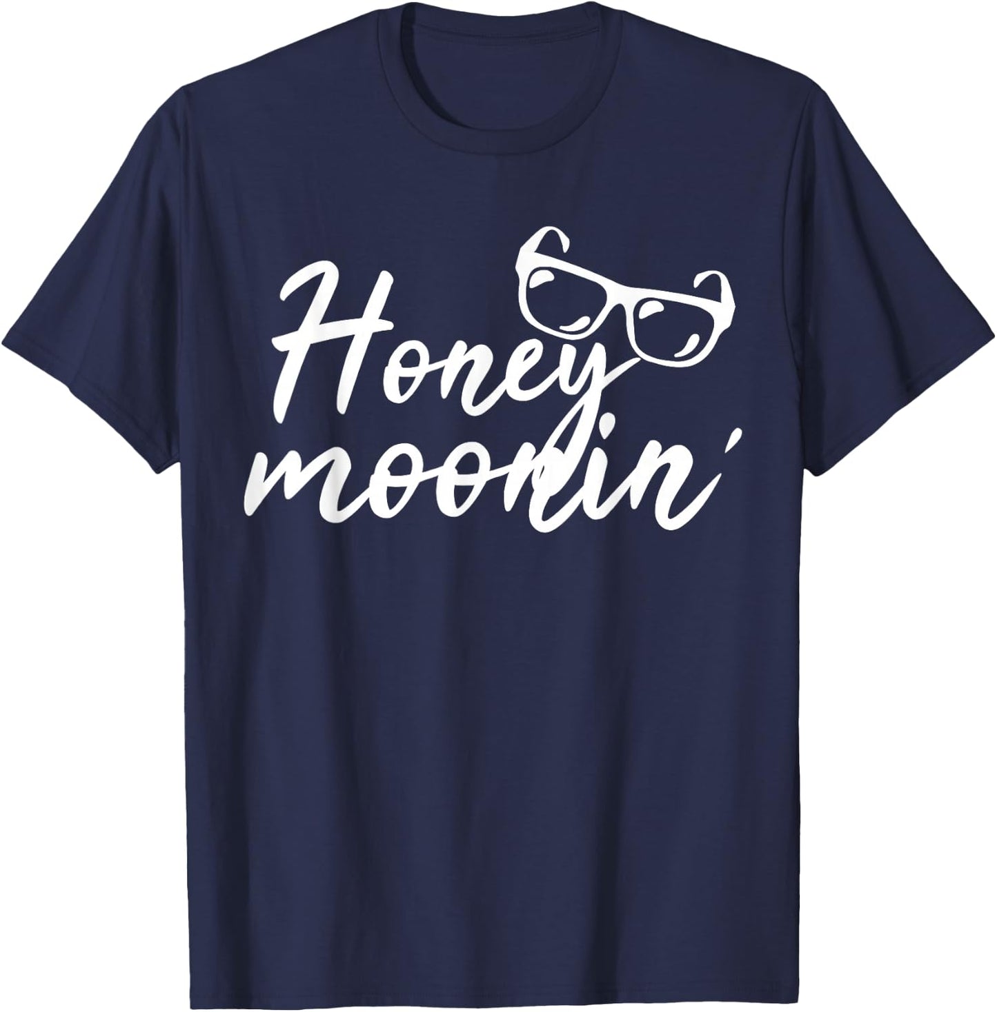 Honey Moonin Couple Honeymoon T-Shirt - T-Shirt | Navy