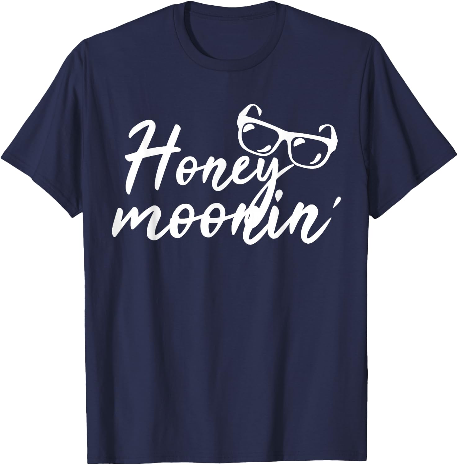 Honey Moonin Couple Honeymoon T-Shirt - T-Shirt | Navy