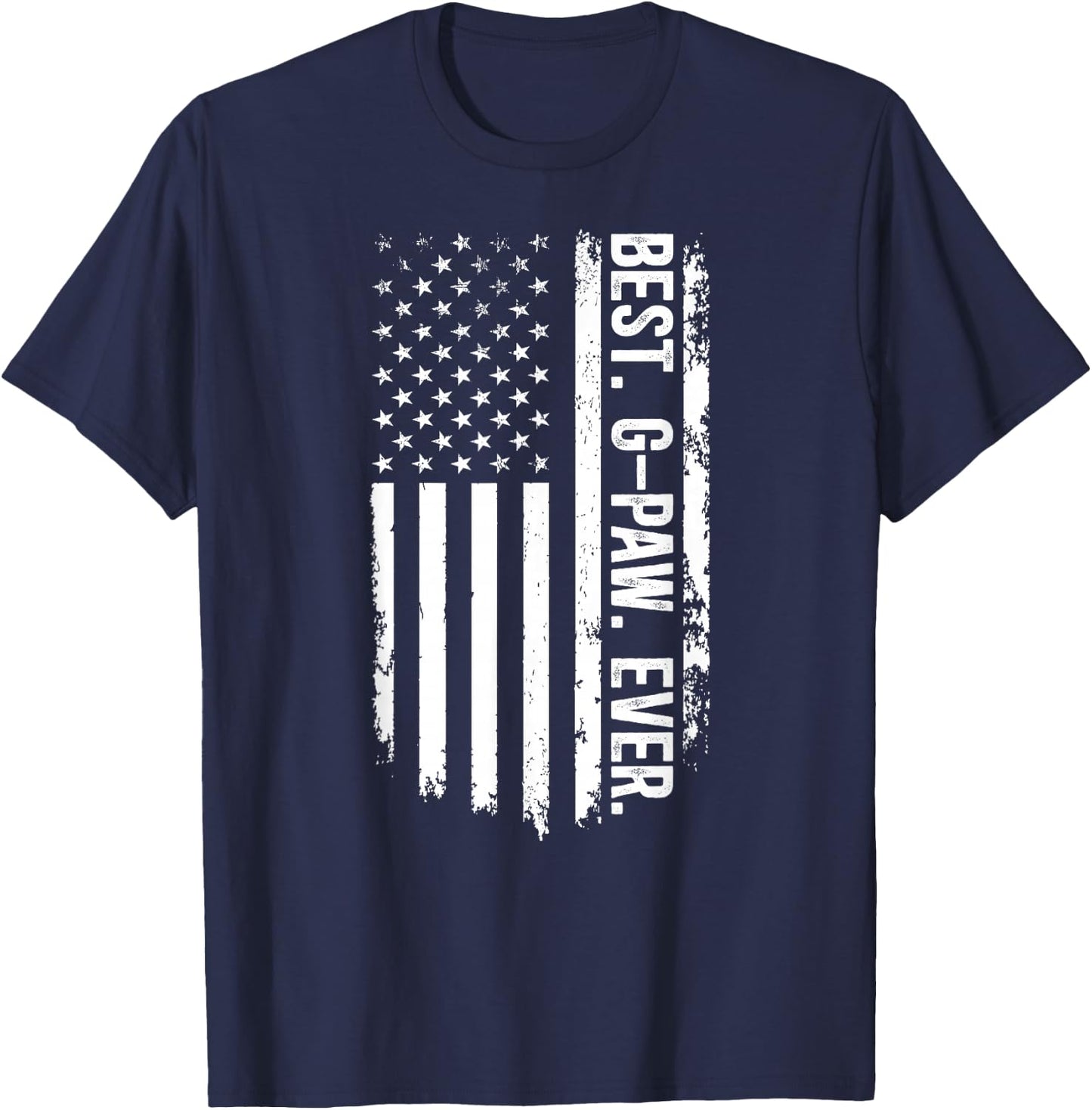 Best G-Paw Ever G-Paw Grandpa US Flag G-Paw Grandfather T-Shirt - T-Shirt | Navy