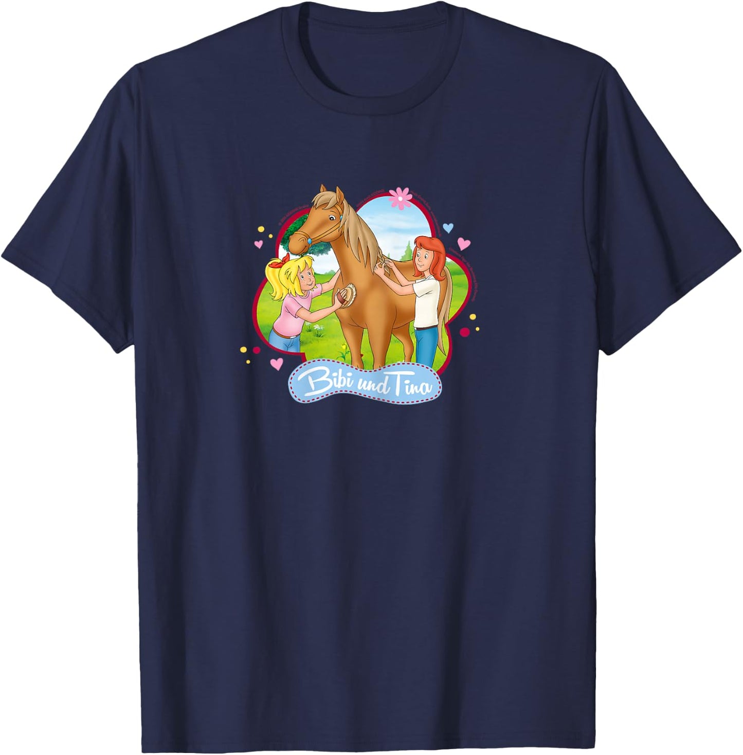 Bibi & Tina - Pferde Sommer T-Shirt - T-Shirt | Navy