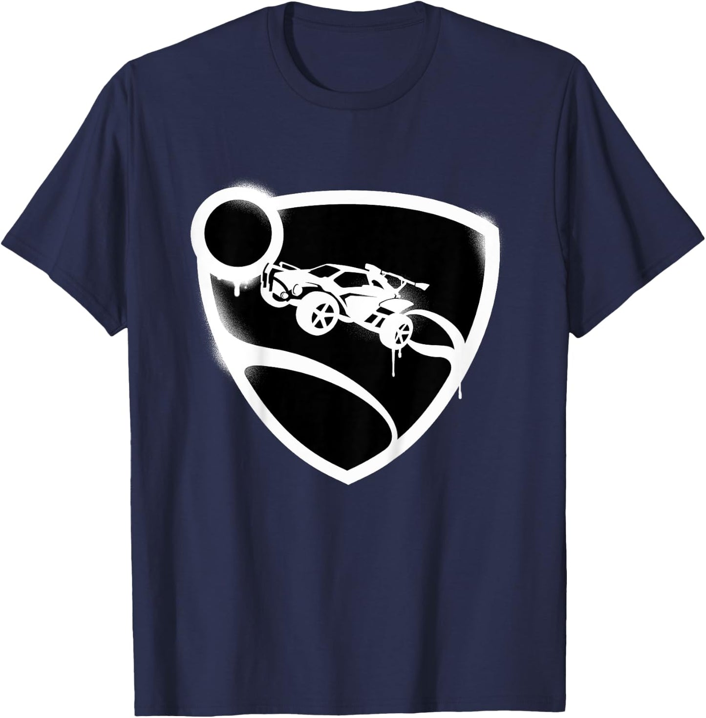 Kids Rocket League Logo Spray Painted Children's , Blue, 2 T-Shirt - T-Shirt | Navy