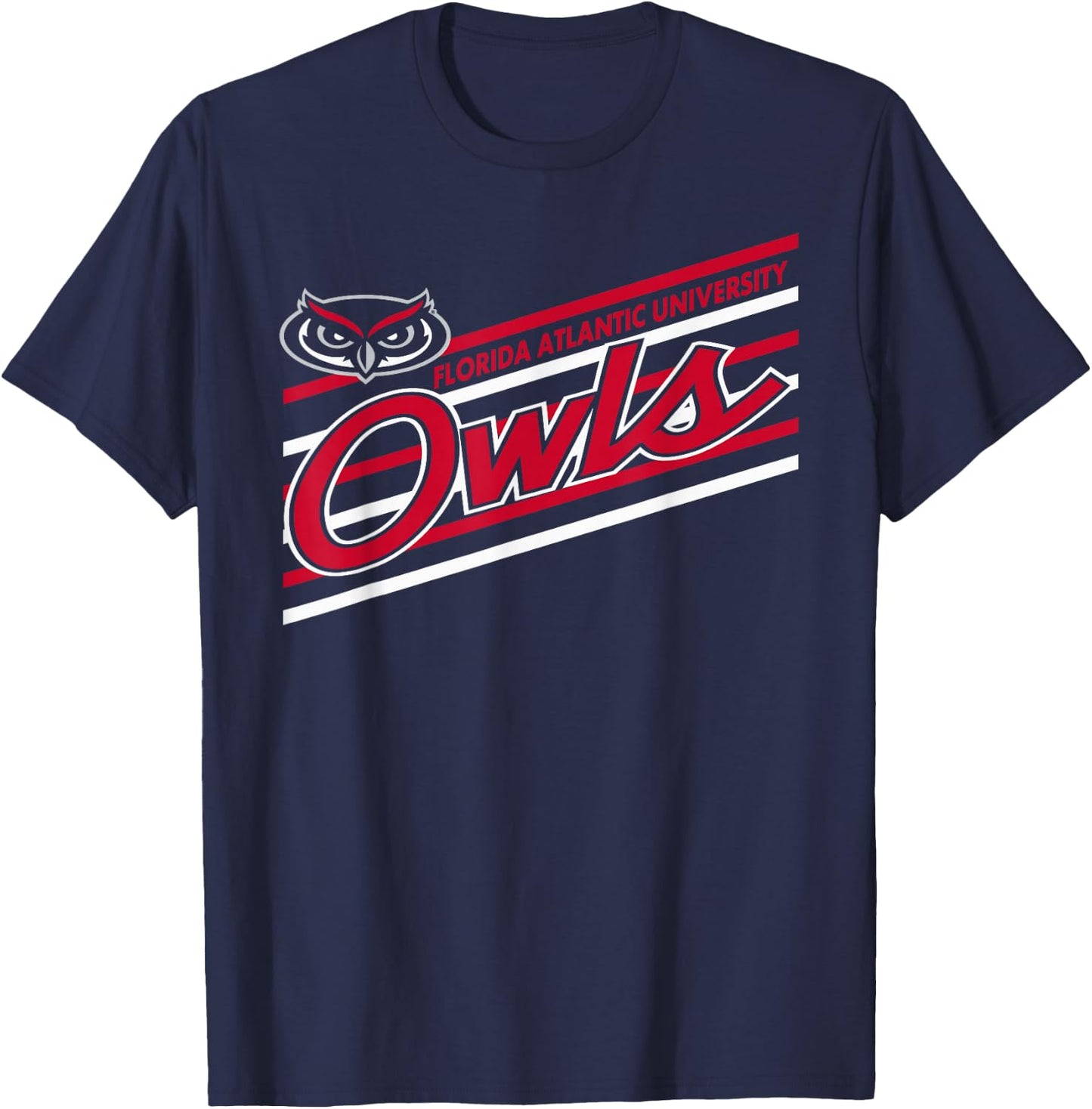 Florida Atlantic Owls Retro Performer Navy T-Shirt - T-Shirt | Navy
