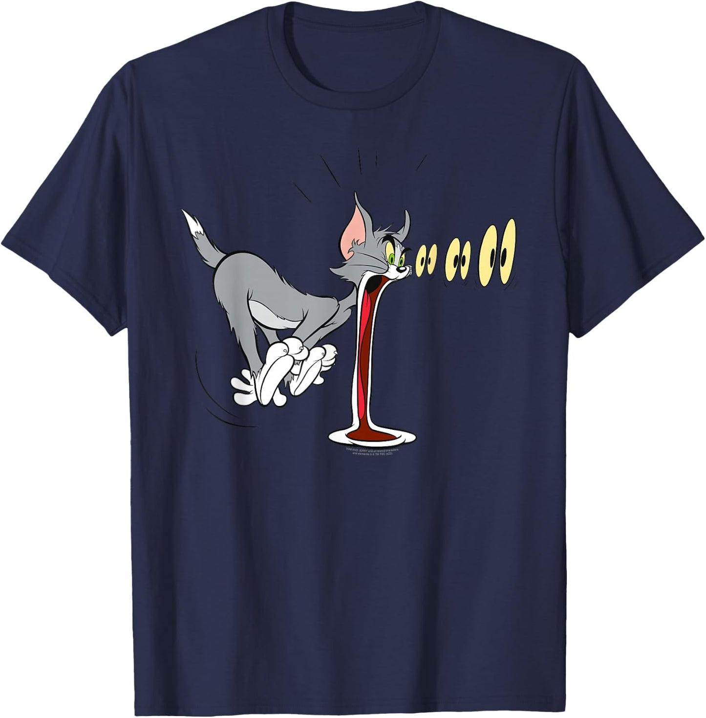 Tom & Jerry Tom Eyes Out T-Shirt - T-Shirt | Navy