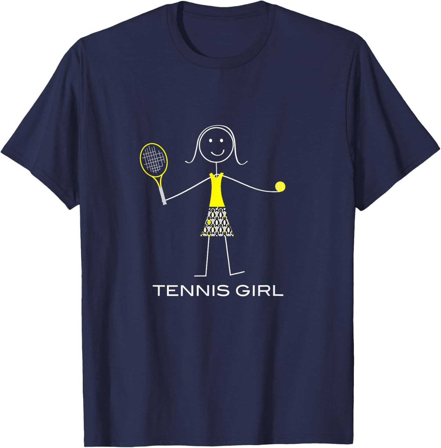 Funny Women's Tennis Girl Tennis Player T-Shirt - T-Shirt | Navy