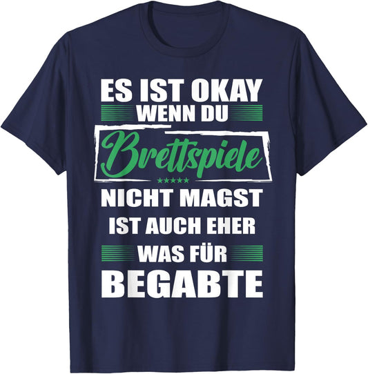 Brettspieler Lustiger Spruch für Mann Brettspiele T-Shirt - T-Shirt | Navy