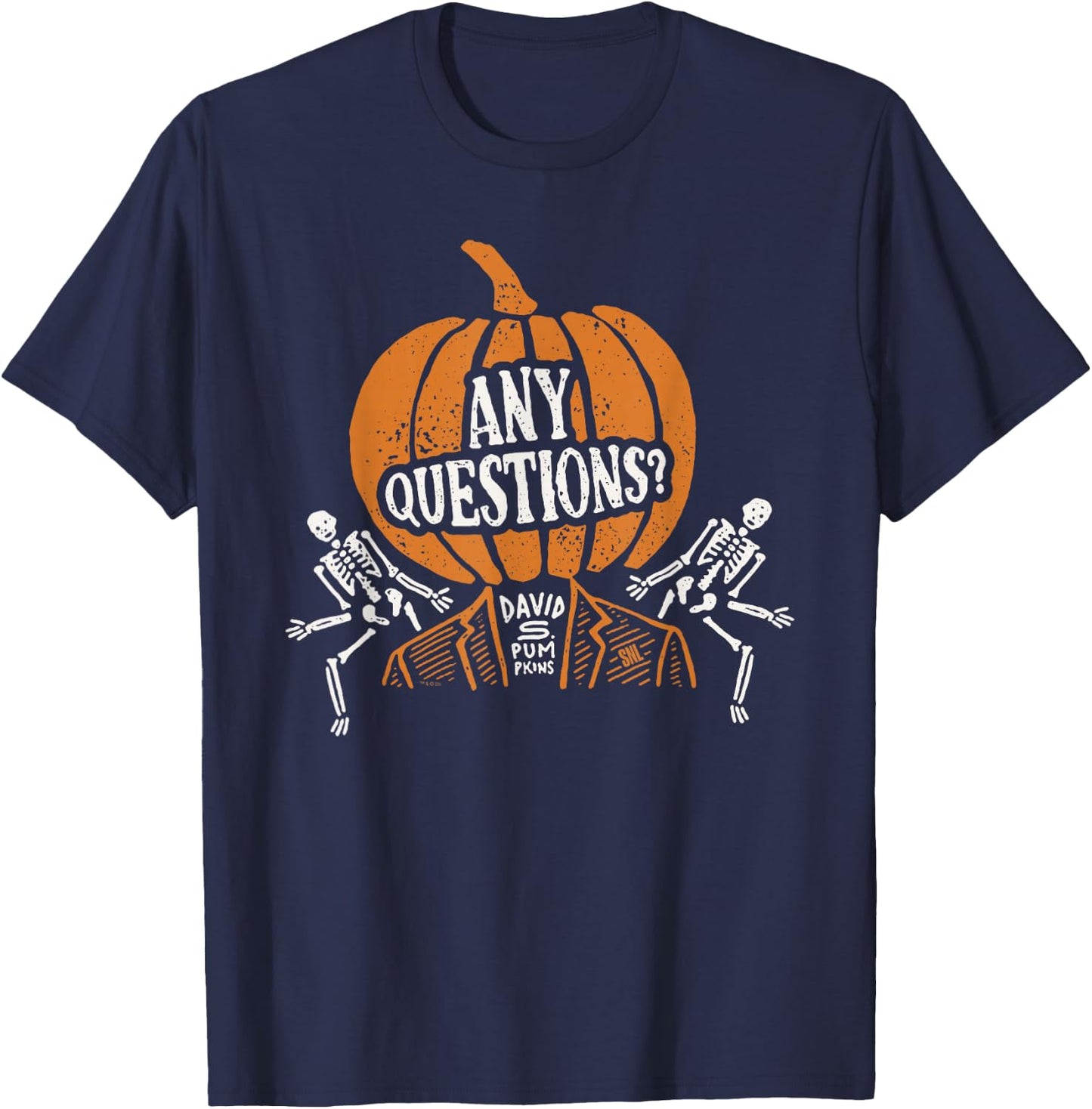 Saturday Night Live David S. Pumpkins Halloween T-Shirt - T-Shirt | Navy