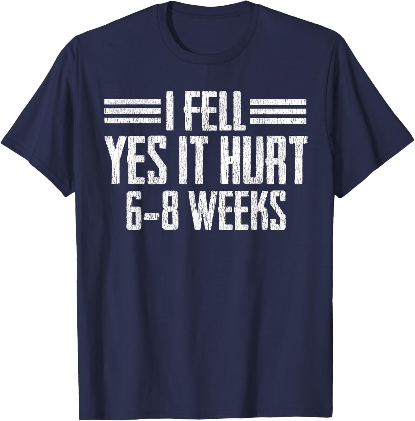 Cool Broken Bone Gift Funny Broke Arm Leg Wrist Recovery T-Shirt - T-Shirt | Navy