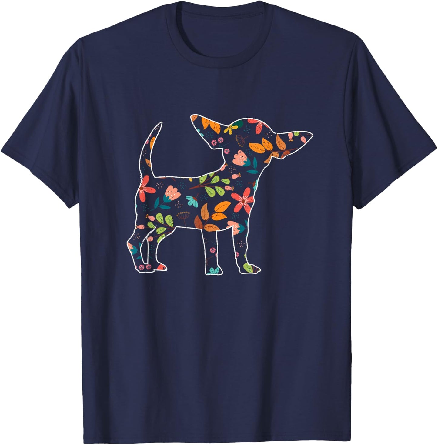 Dog Breed Animal Lover Men Women Gift Cute Pet Chihuahua T-Shirt - T-Shirt | Navy