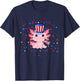Axolotl 4th of July T-Shirt - T-Shirt | Navy