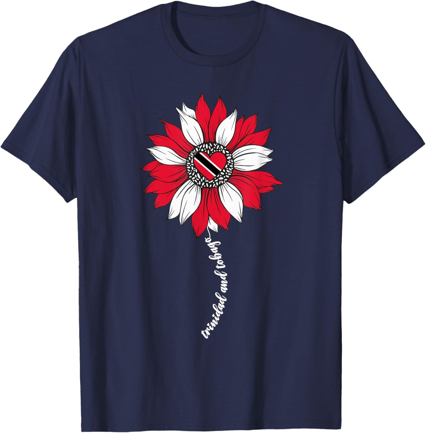 Trini Trinidad and Tobago Flag Trinidadian Girl T-Shirt - T-Shirt | Navy