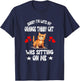 Sorry I'm Late My Orange Tabby Cat Was Sitting On Me T-Shirt - T-Shirt | Navy