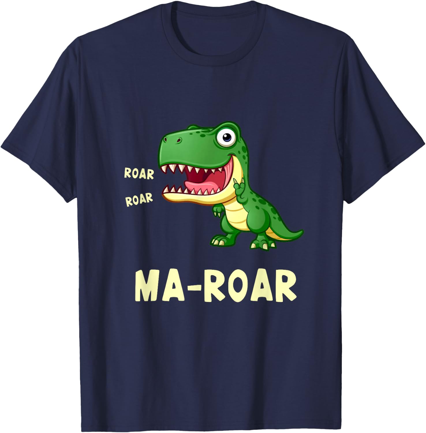 Ma-Roar Dinosaur Passover Seder Kids Jewish Holiday Matzah T-Shirt - T-Shirt | Navy