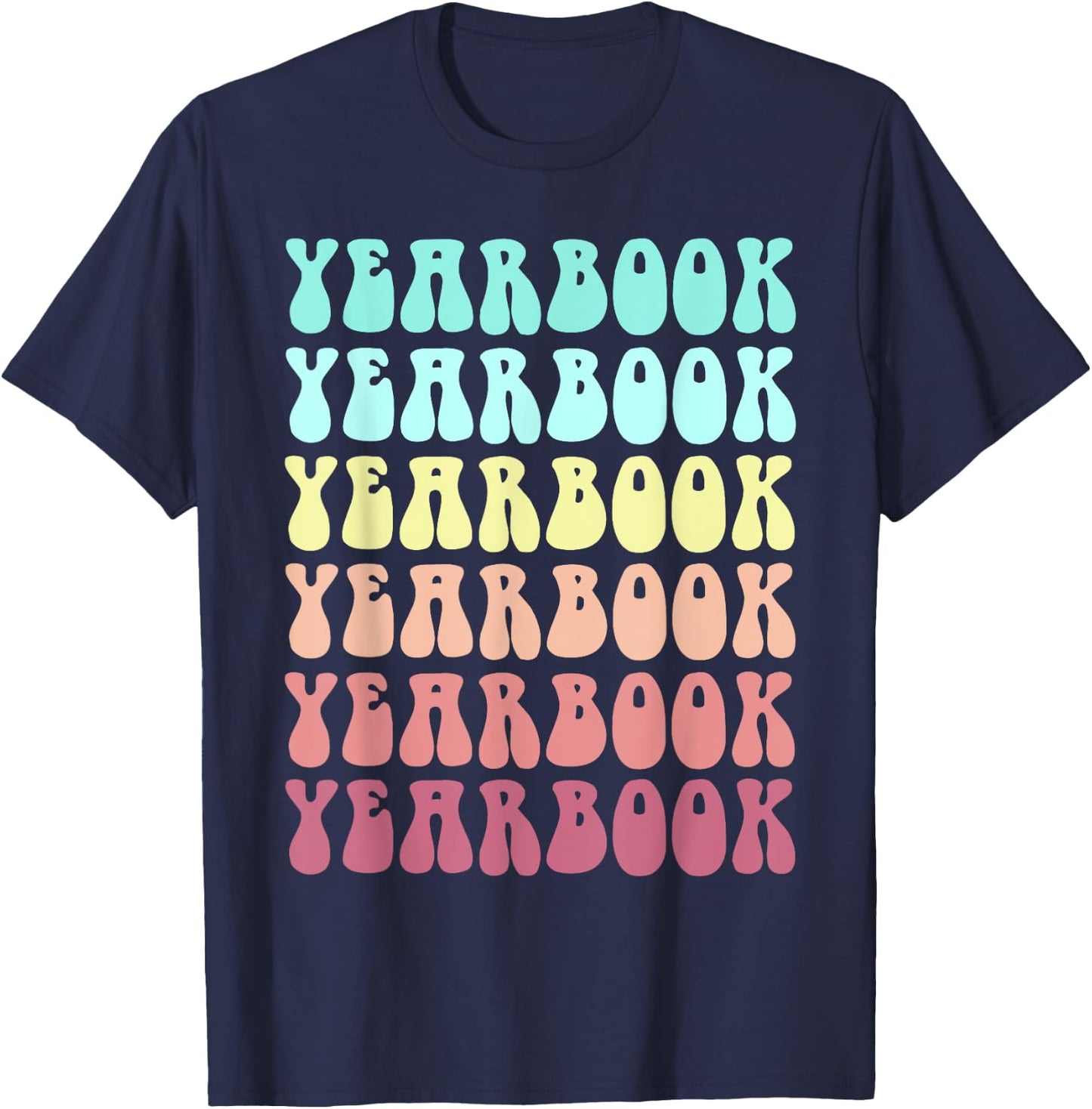 Retro YEARBOOK Team Literary Club School Publication Ninja T-Shirt - T-Shirt | Navy