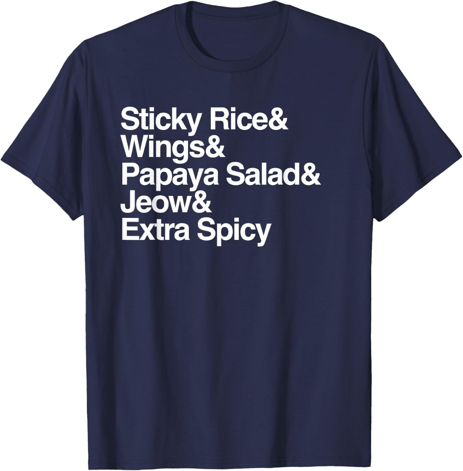Laos Shirt, Sticky Rice, Travel Asia Asian Food Wings T-Shirt - T-Shirt | Navy