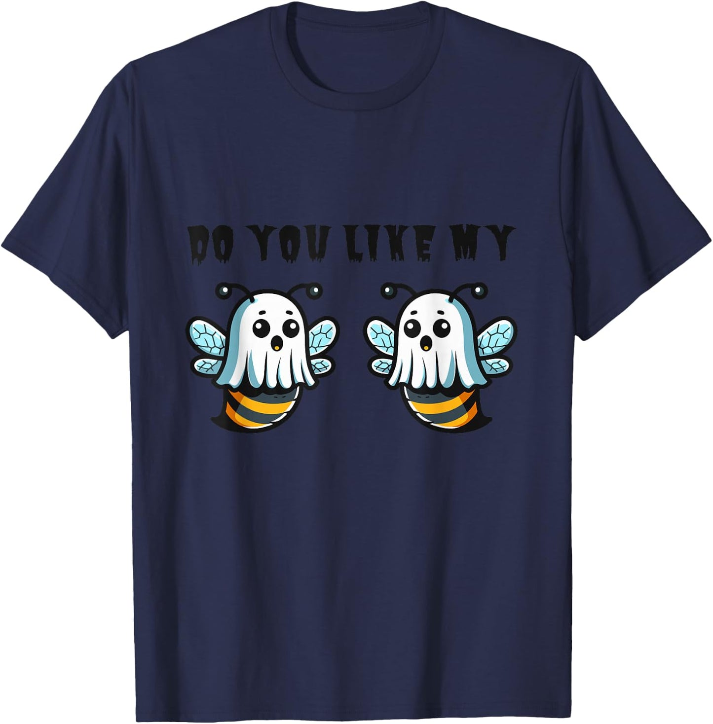 Ghost Bees Saying Boo Funny Halloween Costume Women Gifts T-Shirt - T-Shirt | Navy